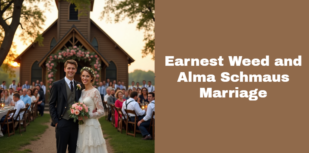Earnest Weed and Alma Schmaus Marriage